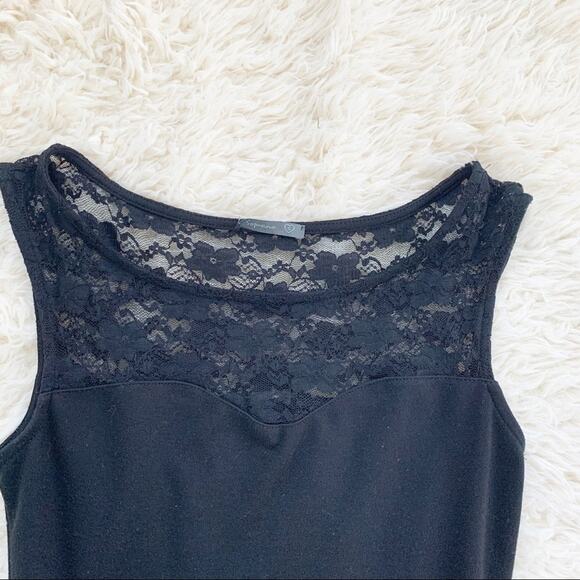 SOPRANO Black Floral Lace Peplum Pencil Dress - Picture 6 of 10